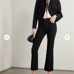 Frame Denim La Bell Classic Black Jeans flared bottom like new